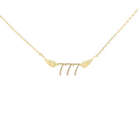 777 Angel Number Necklace (Gold) Necklace Discontinued A. $18.00