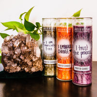 Green "Write-Your-Own-Prayer" Candle - GOOD LUCK Candle -Prayer 4AB