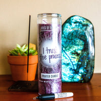 Dark Purple "Write-Your-Own-Prayer" Candle - INTUITION Candle -Prayer 4AB