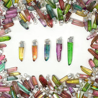 Crystal Pendant (Amethyst, Rose, Clear or Aura Quartz) Necklaces Crystals