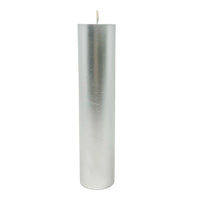 Silver Pillar Candle Candle -Shape V380