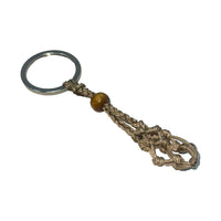 Macramé Crystal Keychain - Choose Your Macrame Color Necklace -Cord Whse