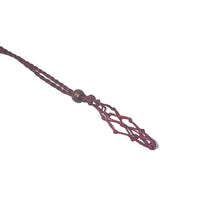 Macramé Crystal Holder Necklace Necklace -Cord WhseD