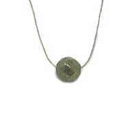 Pyrite Teardrop Necklace (I AM DRIVEN) Necklace -Teardrop V70