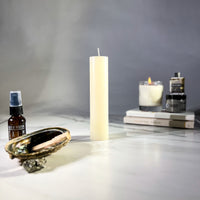 HEALING - WHITE - Spellcasting Pillar Candle for Symbol Carving & Herb Rolling Candle -Pillar V380