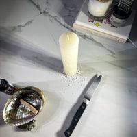 HEALING - WHITE - Spellcasting Pillar Candle for Symbol Carving & Herb Rolling Candle -Pillar V380