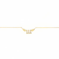 111 Angel Number Necklace (Gold) Necklaces Crystals