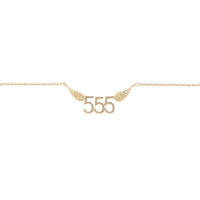 555 Angel Number Necklace (Gold) Necklace Discontinued
