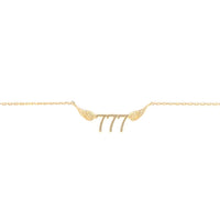 777 Angel Number Necklace (Gold) Necklace Discontinued