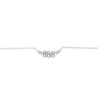 888 Angel Number Necklace (Silver) Necklace Discontinued A. $18.00