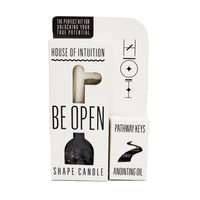 "Be Open" Symbol Shape Candle Kit (with Pathway Keys Anointing Oil) Symbol Shape Candle House of Intuition