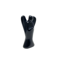 Black Obsidian Carved Angel Obsidian - Black Crystals