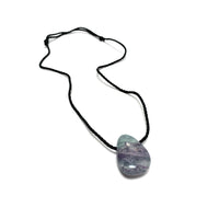 Fluorite Nylon Cord Necklace Necklaces Crystals A. $18.00 (sm)