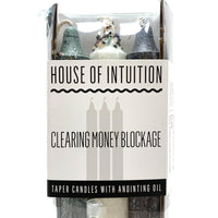 Taper Intention Candle Set - Clearing Money Blockage Taper Intention Candles House of Intuition