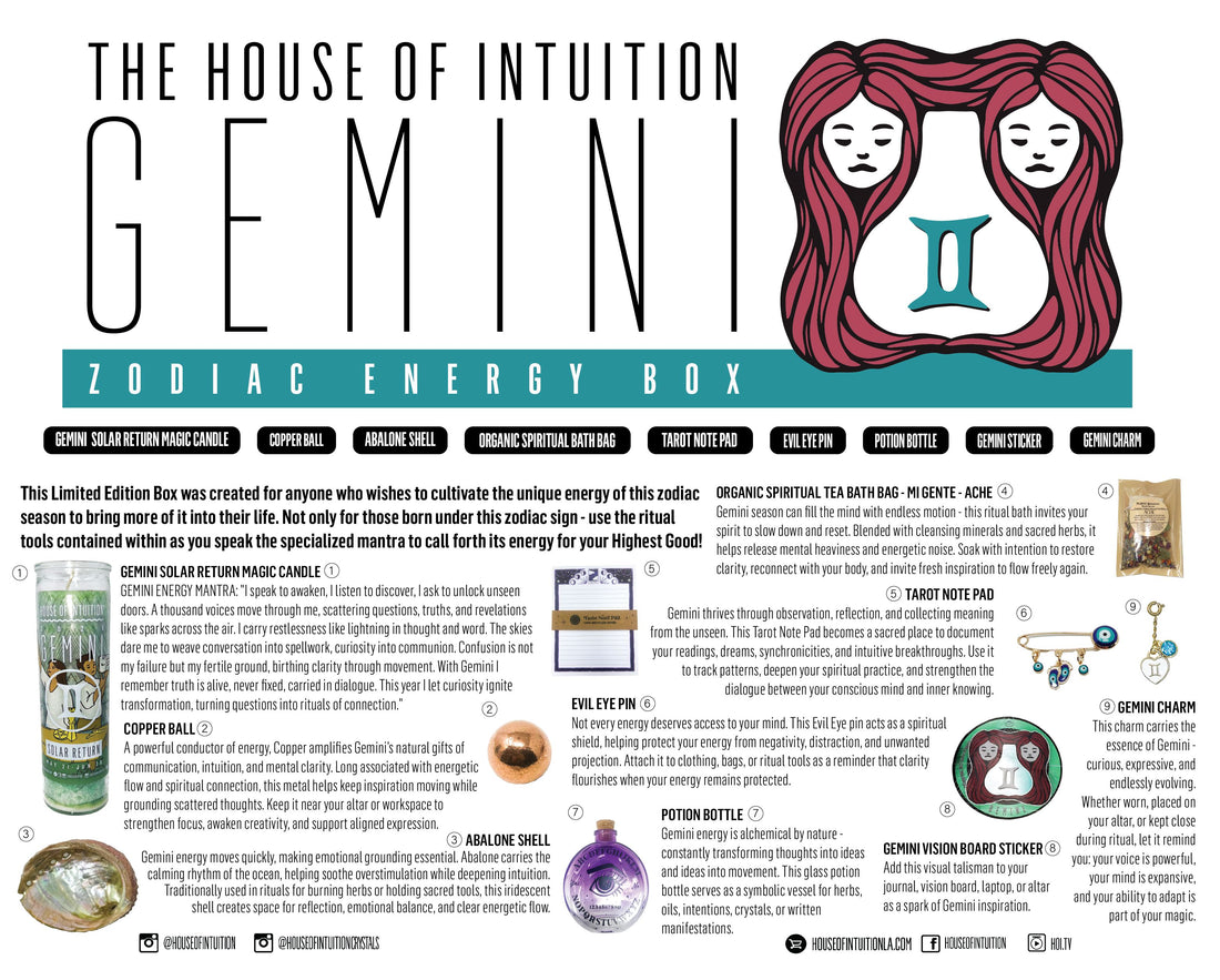2026 Gemini Zodiac Energy Box (Limited Edition - $113 Value for only $49!) Box -Birthday V95 