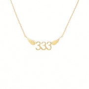 333 Angel Number Necklace (Gold) Necklaces Crystals A. $18.00 