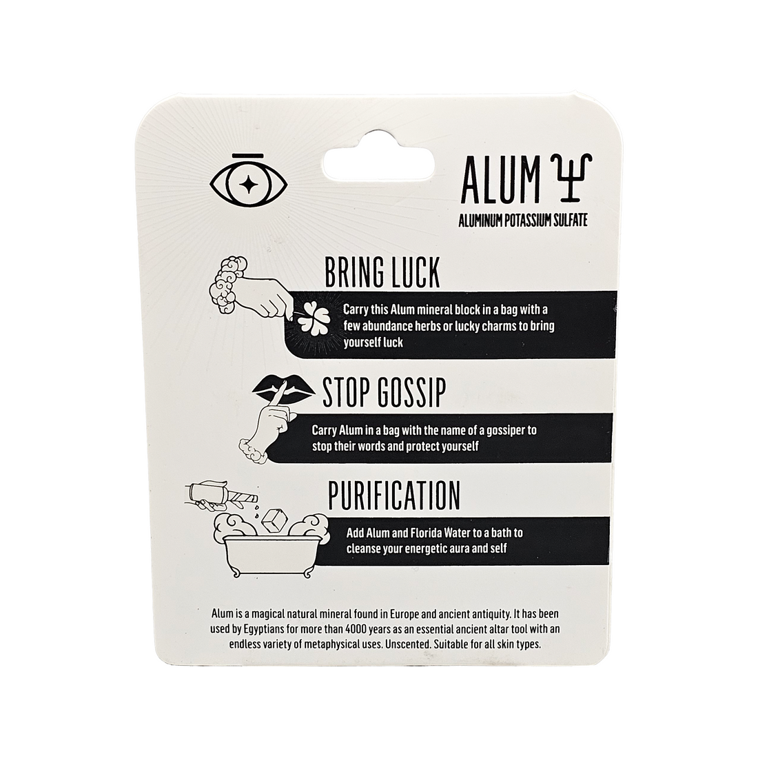 Alum Mineral Ritual Block - Luck & Protection-House of Intuition Inc