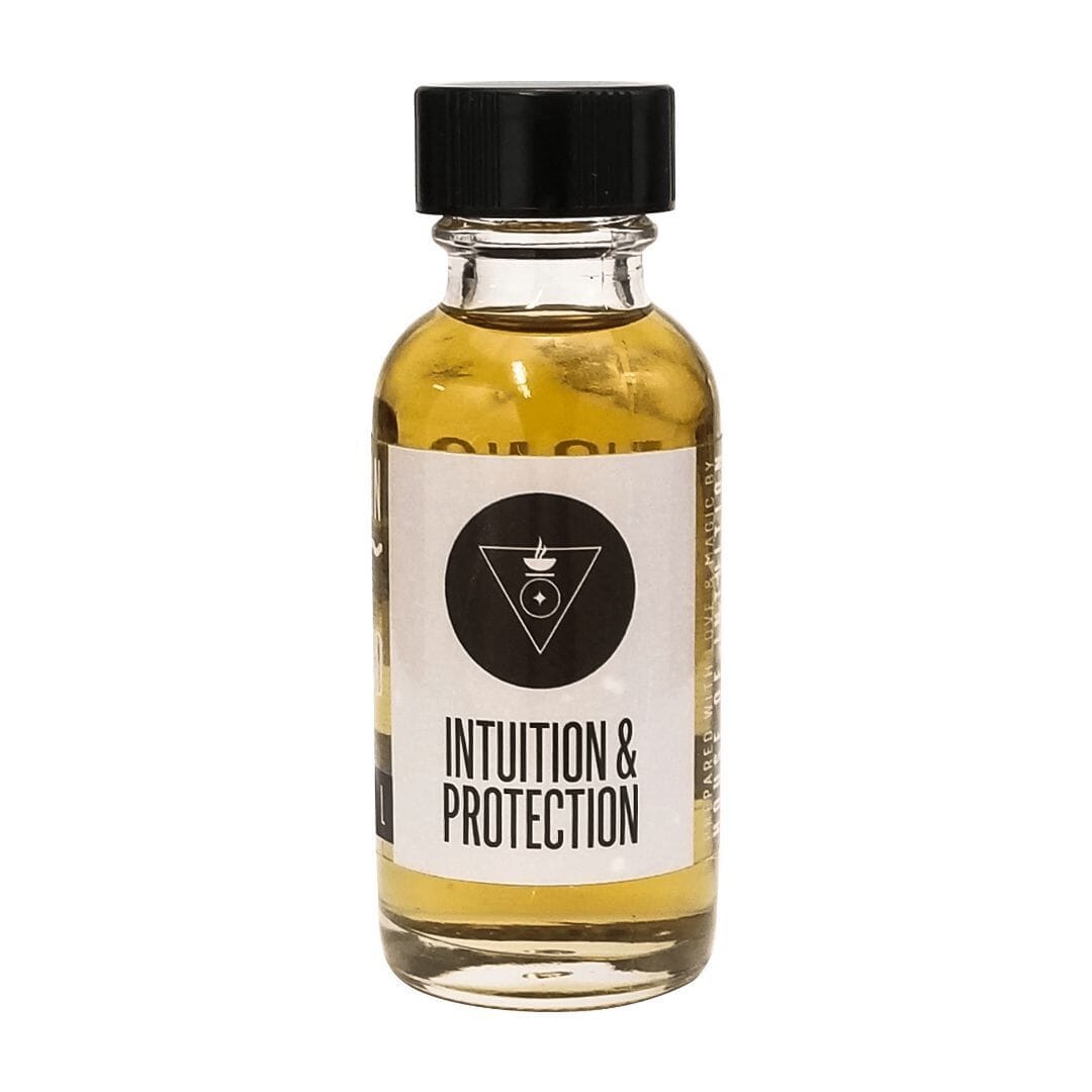 Black Sandalwood Intention Oil "Intuition & Protection" Incense & Holders -Burning Oil V50 