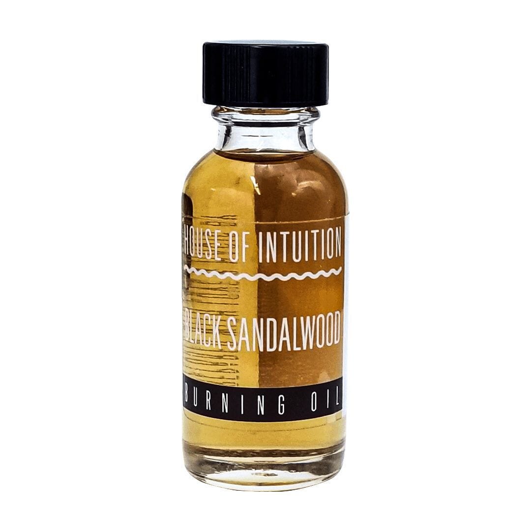 Black Sandalwood Intention Oil "Intuition & Protection" Incense & Holders -Burning Oil V50 