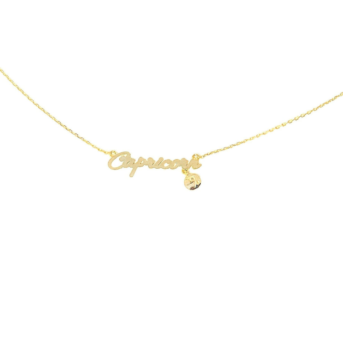 Capricorn Zodiac Necklace (Gold) Necklace Discontinued 