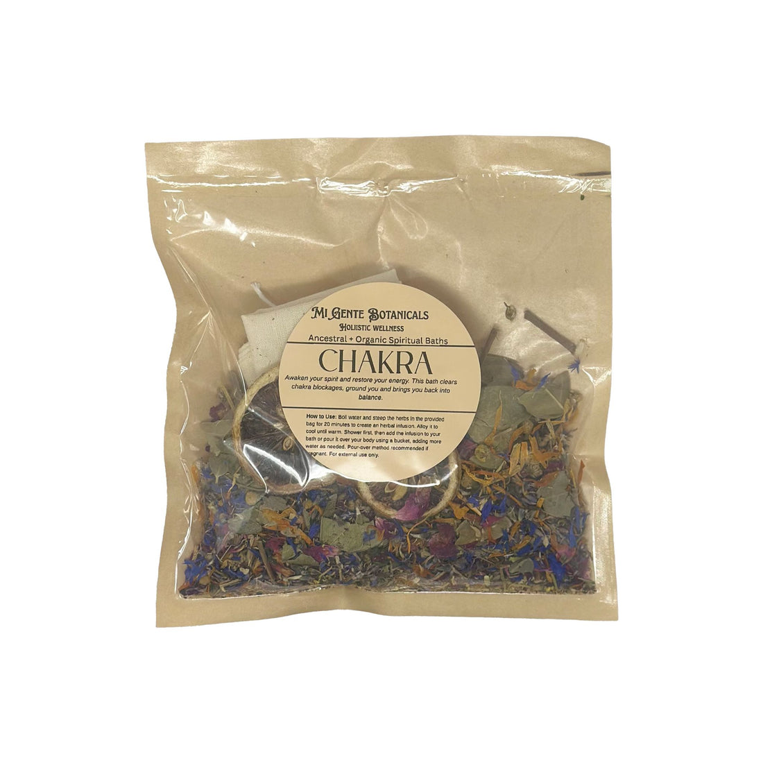 Mi Gente Organic Bath Bag - Chakra Personal Care -Bath Bag Whse 