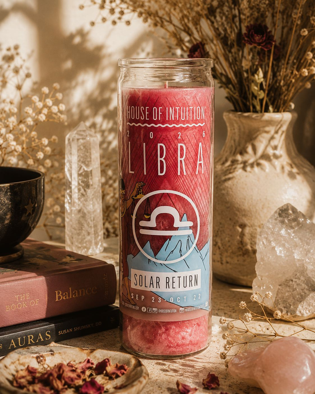 2026 Libra Solar Return Magic Candle | September 23 - October 22 (Limited Edition) Candle -Solar Return V95 