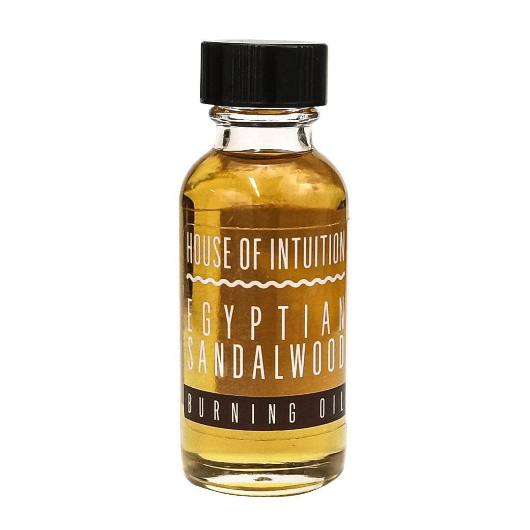 Egyptian Sandalwood Intention Oil "Intuition & Love" Incense & Holders -Burning Oil V50 