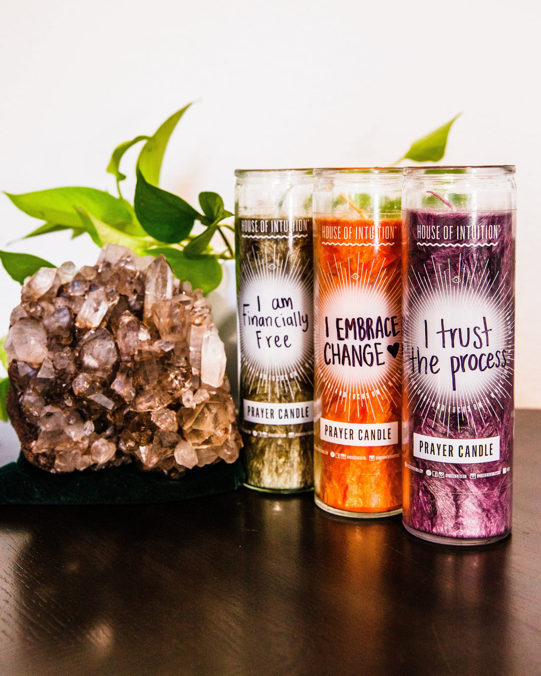 Dark Purple "Write-Your-Own-Prayer" Candle - INTUITION Candle -Prayer 4AB 