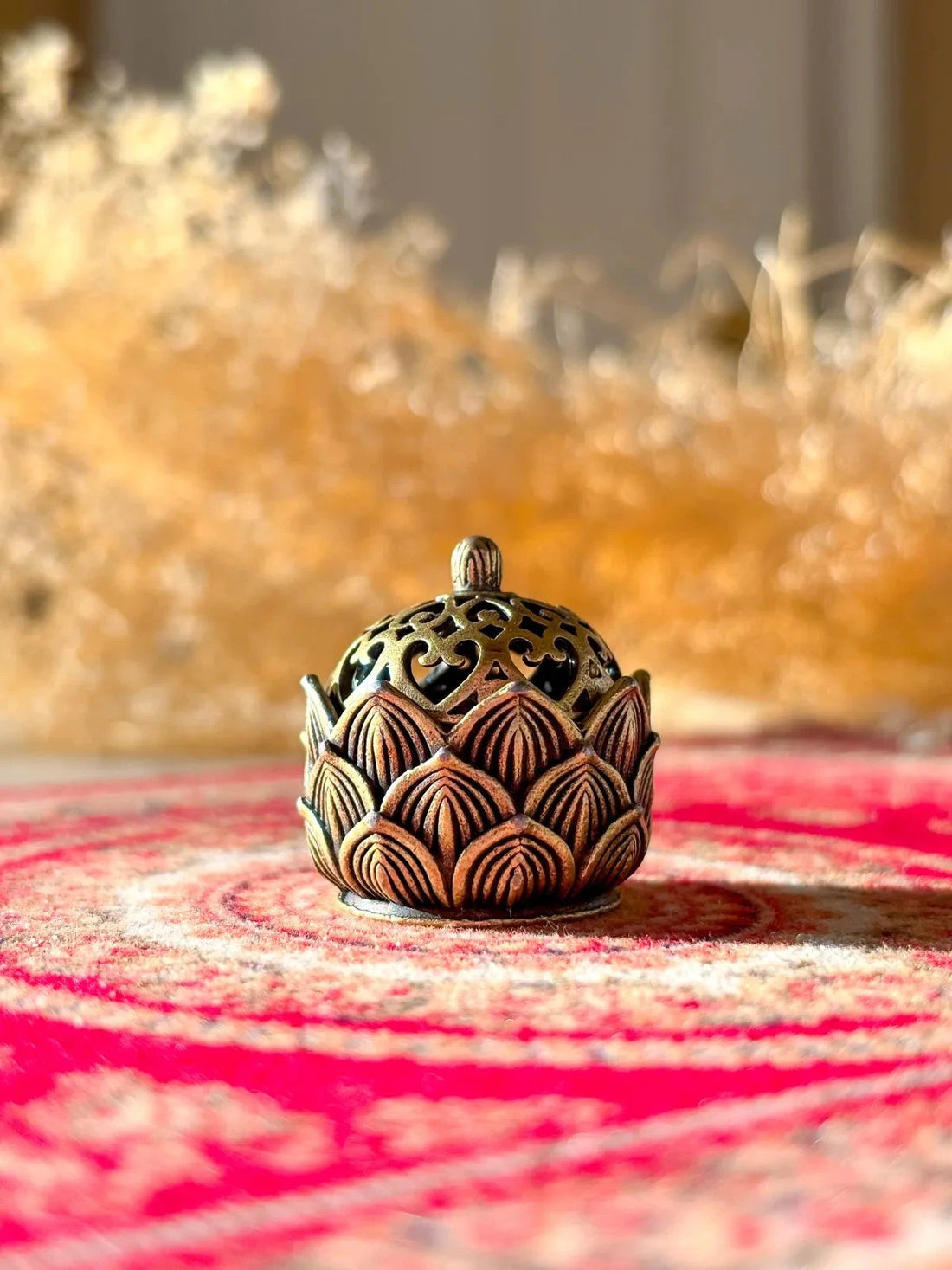 Hollow Lotus Shaped Incense Burner Incense & Holders -Holder Whse 