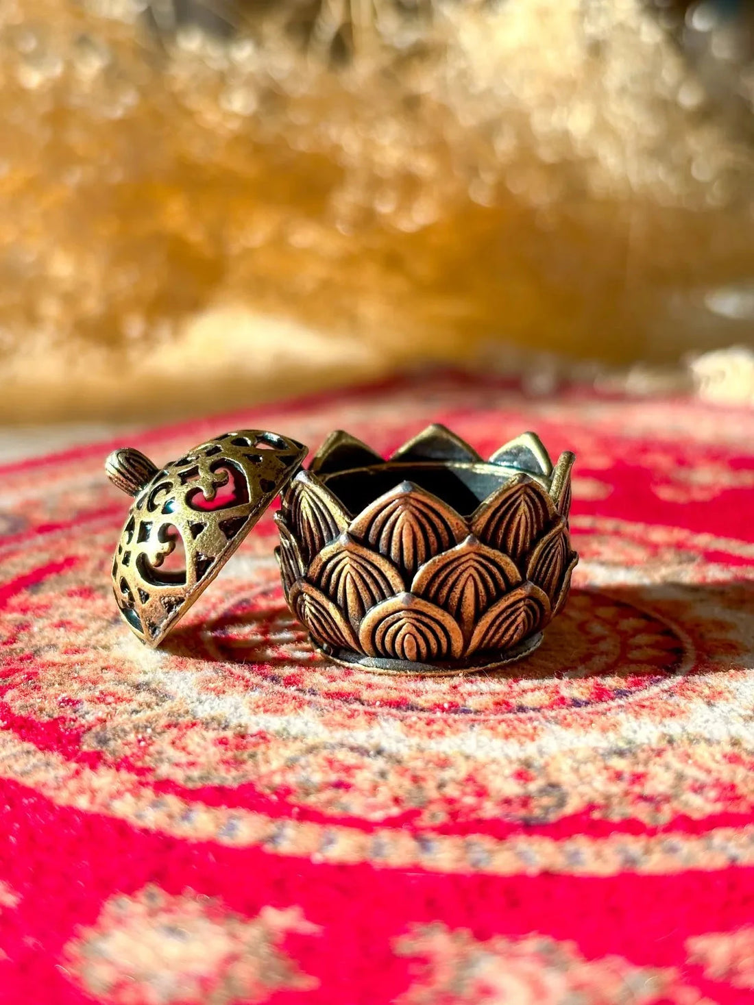 Hollow Lotus Shaped Incense Burner Incense & Holders -Holder Whse 