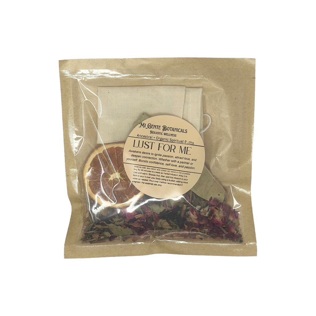 Mi Gente Organic Bath Bag - Lust for Me Personal Care -Bath Bag Whse 
