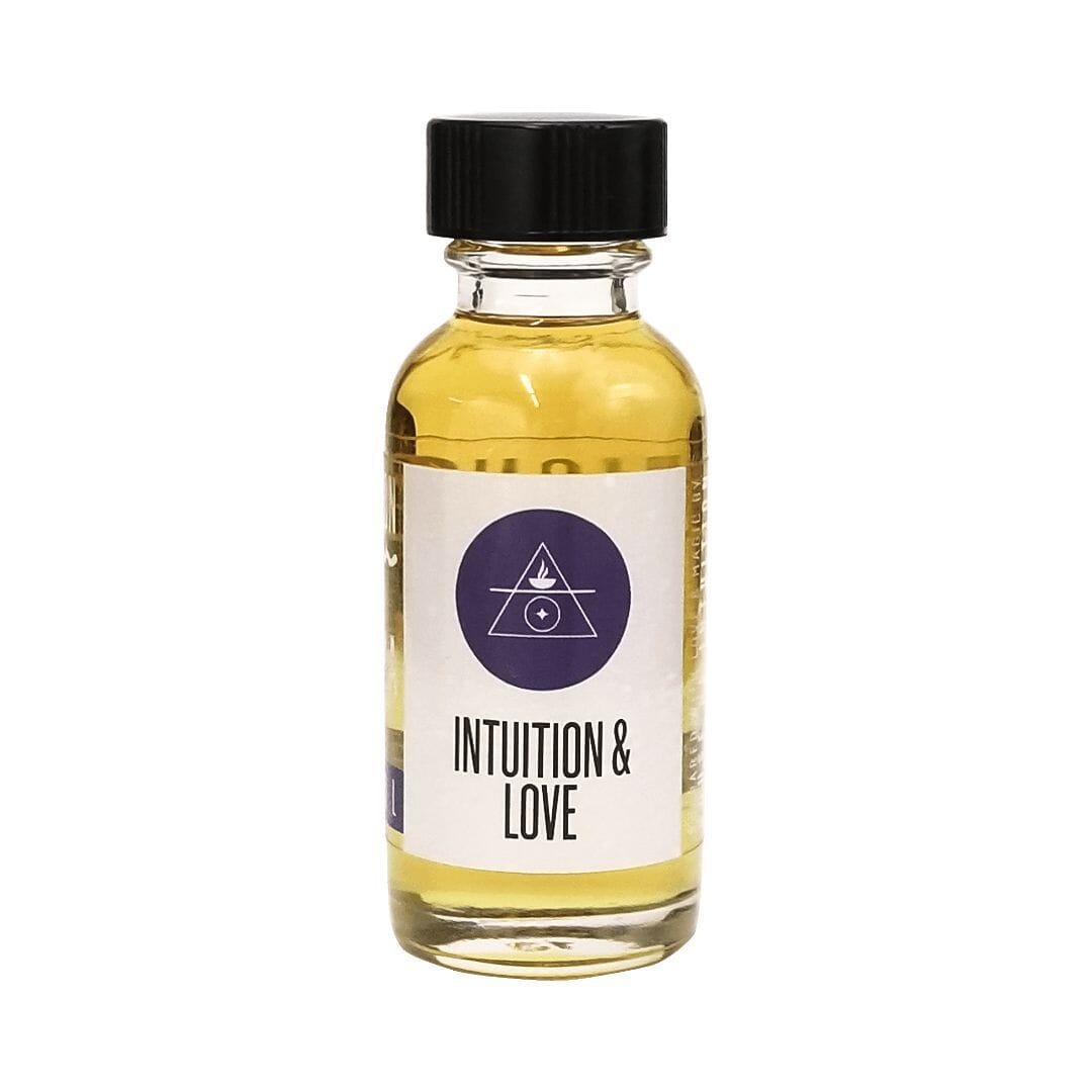Nag Champa Intention Oil "Intuition & Love" Incense & Holders -Burning Oil V50 