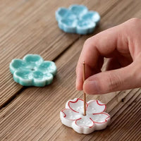 Ceramic Flower Incense Burner Incense & Holders -Incense Whse 