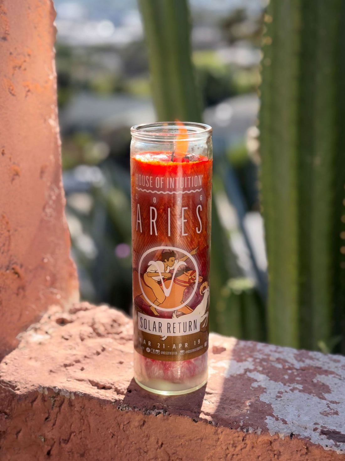 2026 Aries Solar Return Magic Candle | March 21 - April 19 (Limited Edition) Candle -Solar Return V95 