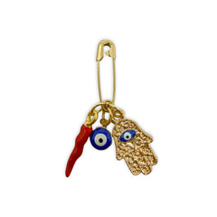 Talisman Pin - Red Pepper Evil Eye Charms & Pendants -Pin Whse 