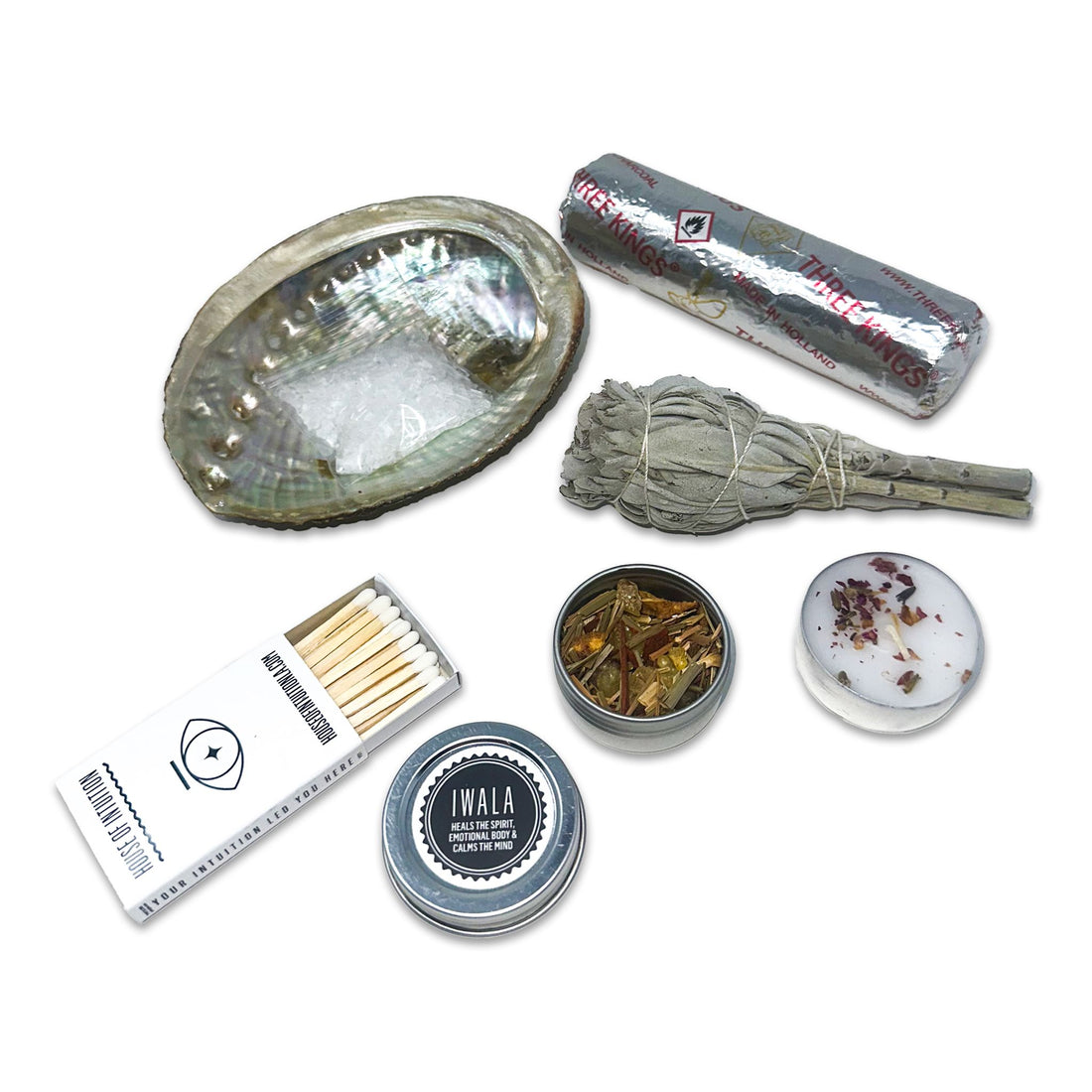 Healing Ritual Cleansing Kit Incense & Holders -Incense V50A 