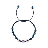 Bracelet - Hematite/Rose Quartz Tourmaline Bracelet -Amulet Whse 
