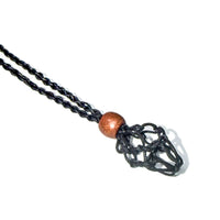 Macramé Crystal Holder Necklace Necklace -Cord WhseD 