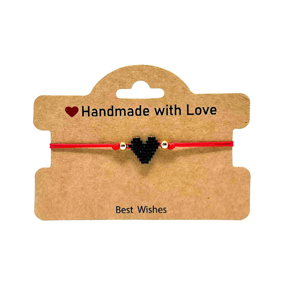 Miyuki Black Heart Amulet Bracelet Bracelet -Amulet Whse 