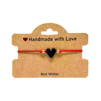 Miyuki Black Heart Amulet Bracelet Bracelet -Amulet Whse 