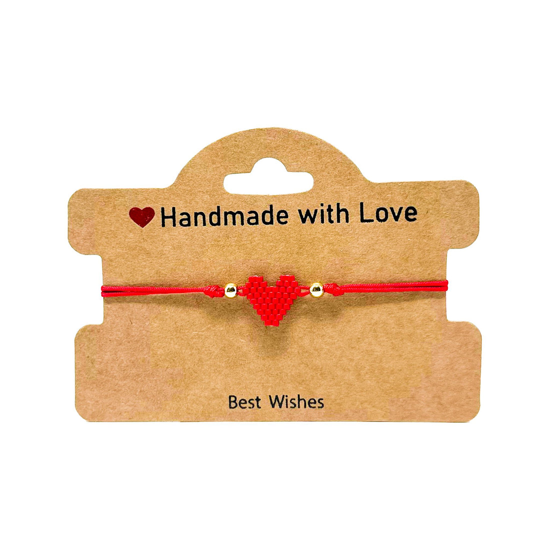 Miyuki Red Heart Amulet Bracelet Bracelet -Amulet Whse 