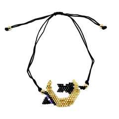 Miyuki Amulet Bracelet - Moon & Cat Bracelet -Amulet Whse 