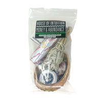 Money & Abundance Ritual Cleansing Kit Incense & Holders -Incense V50A 