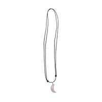 Rose Quartz Moon Necklace House of Intuition Inc 