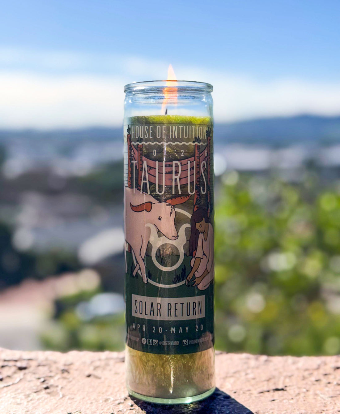 2026 Taurus Solar Return Magic Candle | April 20 - May 20 (Limited Edition) Candle -Solar Return V95 
