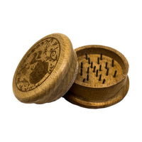 Wooden Herb Grinder - Cauldron Incense & Holders -Herb Grinder Whse 