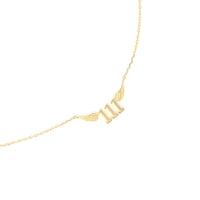 111 Angel Number Necklace (Gold) Necklaces Crystals 
