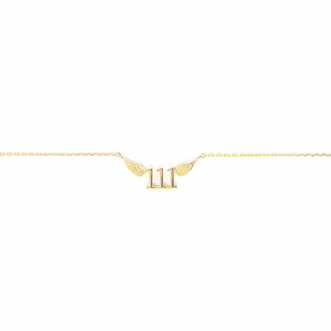 111 Angel Number Necklace (Gold) Necklaces Crystals 