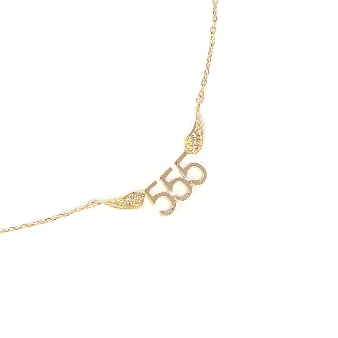 555 Angel Number Necklace (Gold) Necklace Discontinued 