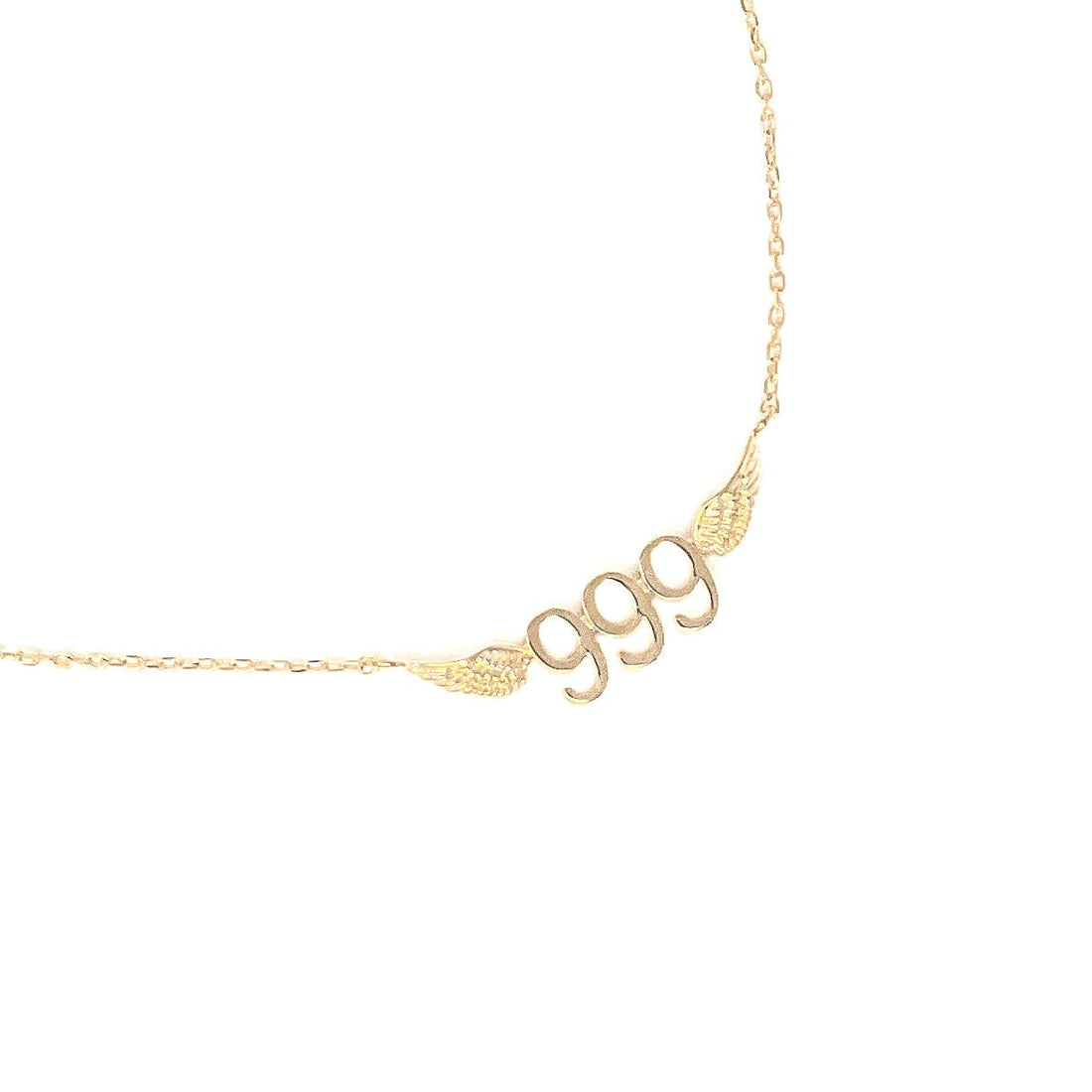 999 Angel Number Necklace (Gold) Necklace Discontinued 